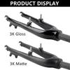 Gabeln für Fahrrad Gabeln 3K Carbon Gabeln 20 Zoll Für Faltrad BMX Kinder Rennrad Gabelstützen Scheibenbremse/V-Brake/C-Brake