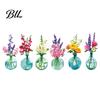 Bathroom Window Decal Spring Summer Flower Butterfly Cling Colorful Floral Sticker Scratch-resistant Removable Double-Sided Static Decals for