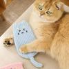 Crinkle Sound Cat Toy Cute Cat Shape Kitten Kicker Toy Interactive Plush Cat Kicker Toy Relieves Boredom for Indoor Cats Entertainment Promotes Kitty