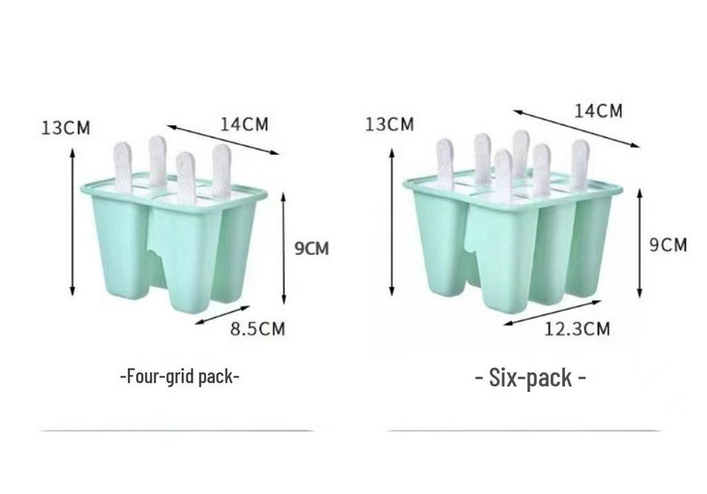 Silicone Ice Cream Mold: 10, 6, 4, 12 Cavities, Easy Release, Food Grade for Homemade Popsicles