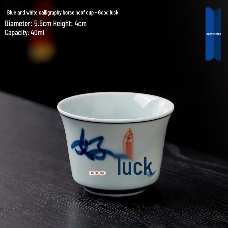 Hand-Painted Retro Ceramic Tea & Wine Cup - Ideal for Guests