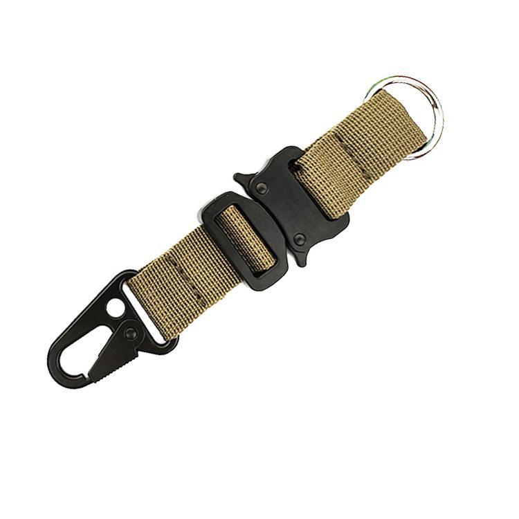 Outdoor Camping Tactics Buckle MOLLE Nylon Ribbon Hang Chain Key Chain Tactical Climbing Buckle Eagle Beak Hook