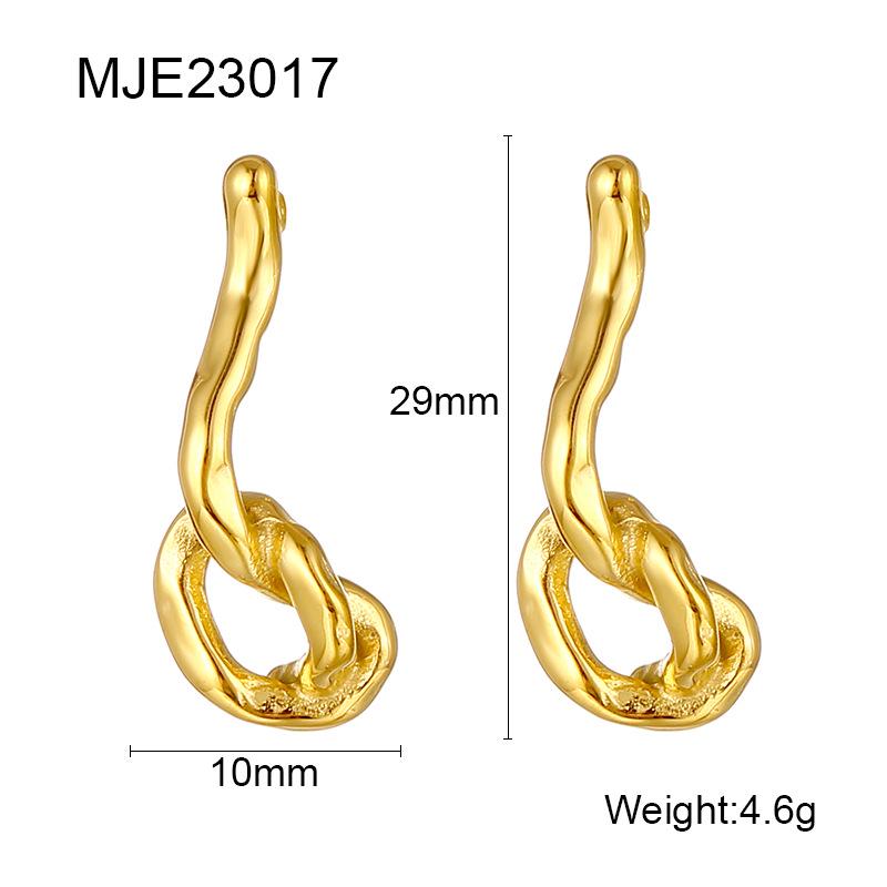 

2023 Модное минималистичное колье с узлом и серьги во французском стиле: Высококлассный, Уникальный Роскошный Дизайн 18K Gold