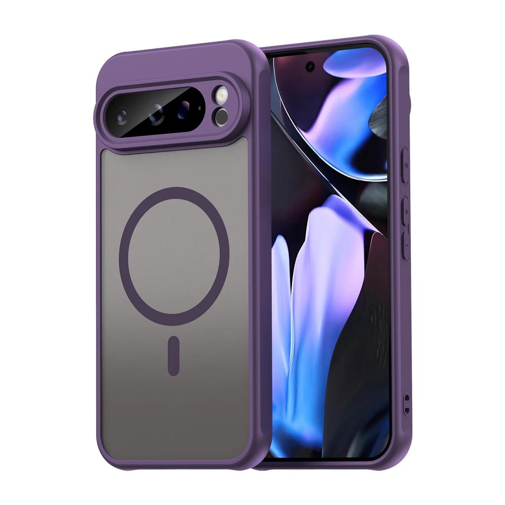 For Google Pixel 9A For Pixel 10 9 Pro XL For Magsafe Case Slim Matte Clear Magnetic Wireless Charge Cover Armror Back Cover