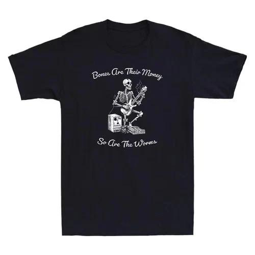 Skull Their Bones Are Their Money I Think You Should Leave Vintage Men s T-Shirt XXXXL
