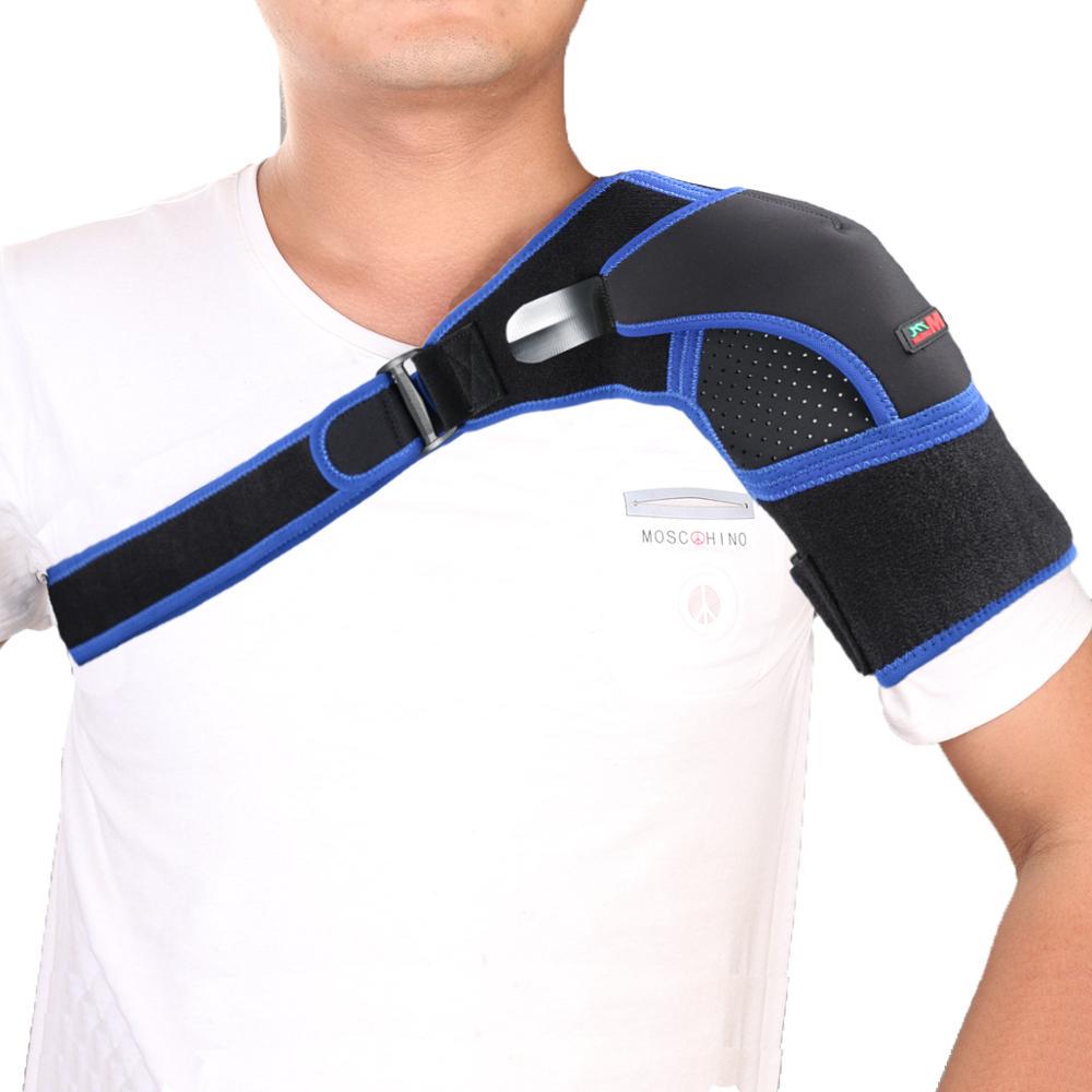 Sports Shoulder Breathable Adjustable Gym Support Back Brace Guard Strap Wrap Belt Band Pads