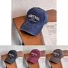 Street Style Retro Letter Embroidery Neutral Baseball Cap For Sun Protection And Casual Style