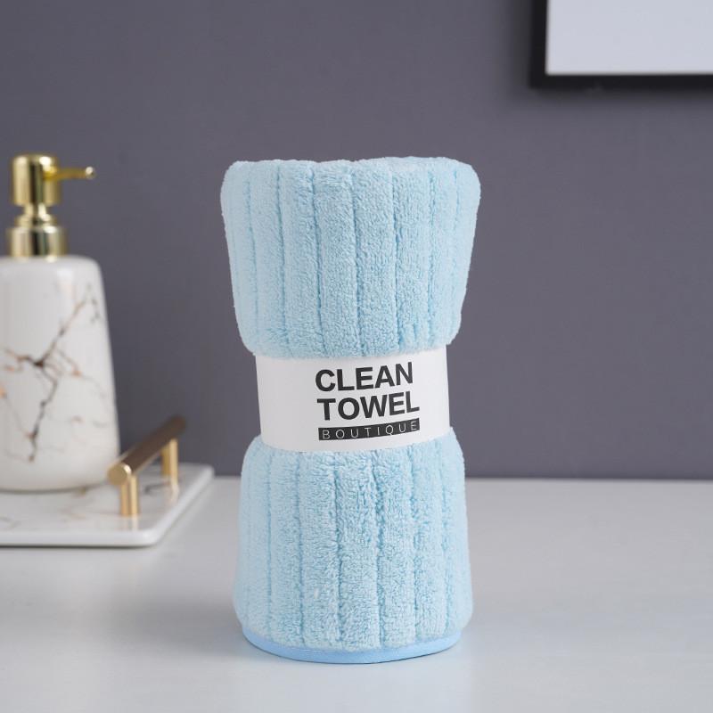 Coral Fleece Face Towel For Home Use Thick Absorbent Soft Adults Gift Collection