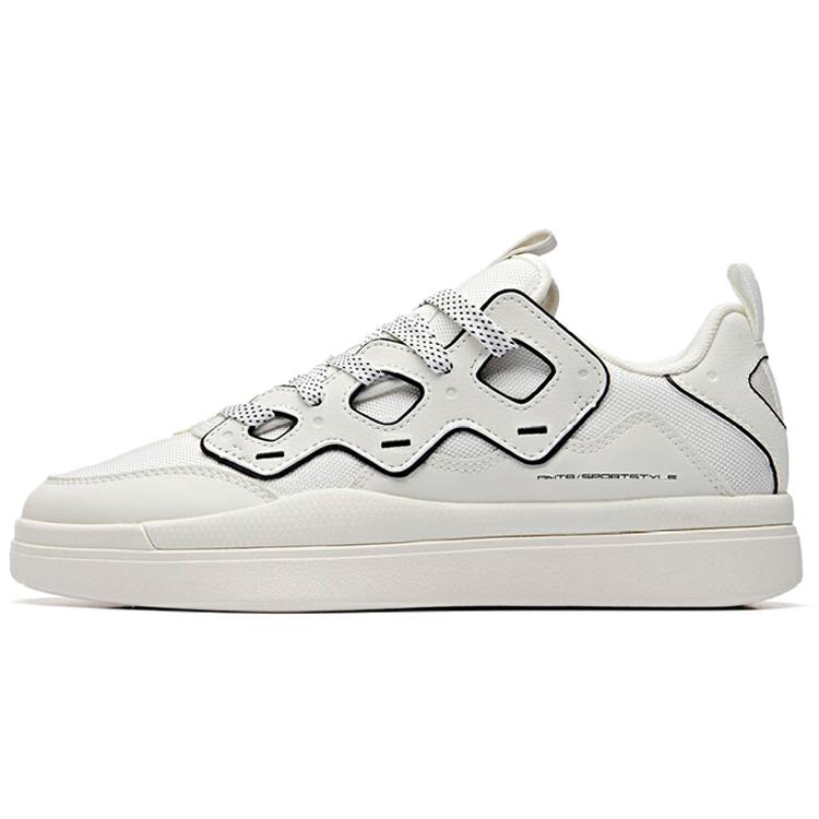 

Новая коллекция Anta Life Balance Противоскользящие и износостойкие низкие кеды для скейтборда Мужские Белые Черные 11938043-2 41