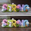 Easter Spring Rabbit Statue Table Decoration Tabletop Figurine for Home Party