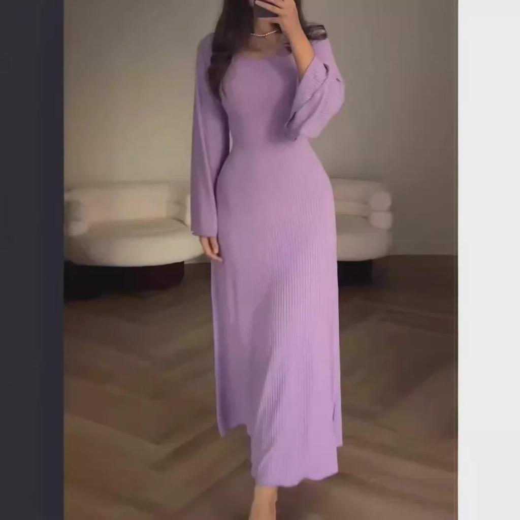 Women's 2024 Spring/Autumn Long-Sleeve Loose Casual Professional Dress