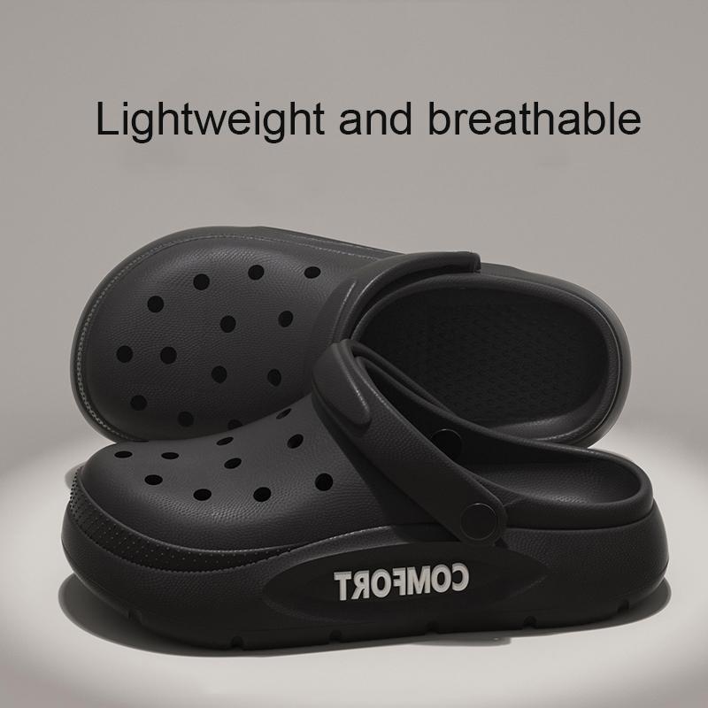 Pantofole da Donna Uomo Estive Antiscivolo Coppia Traforate Punta Chiusa Interno Esterno Casual Sandali a Fondo Spesso per Casa Adulti
