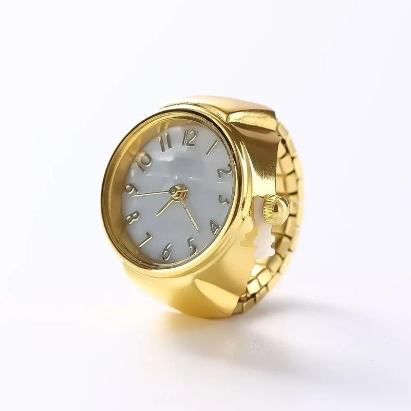 2026 Neue Retro Modische Punk Uhr Ring Vielseitiger Nischen Paar Finger Uhr Mini Uhr Niedliche und Kreative Elektronische Uhr