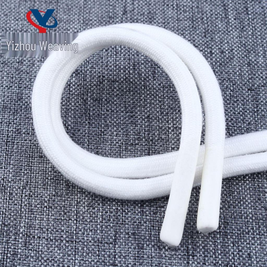 20-Color 8MM Resin Tip Drawstring for Hoodies & Sports Pants - Polyester Cotton Blend