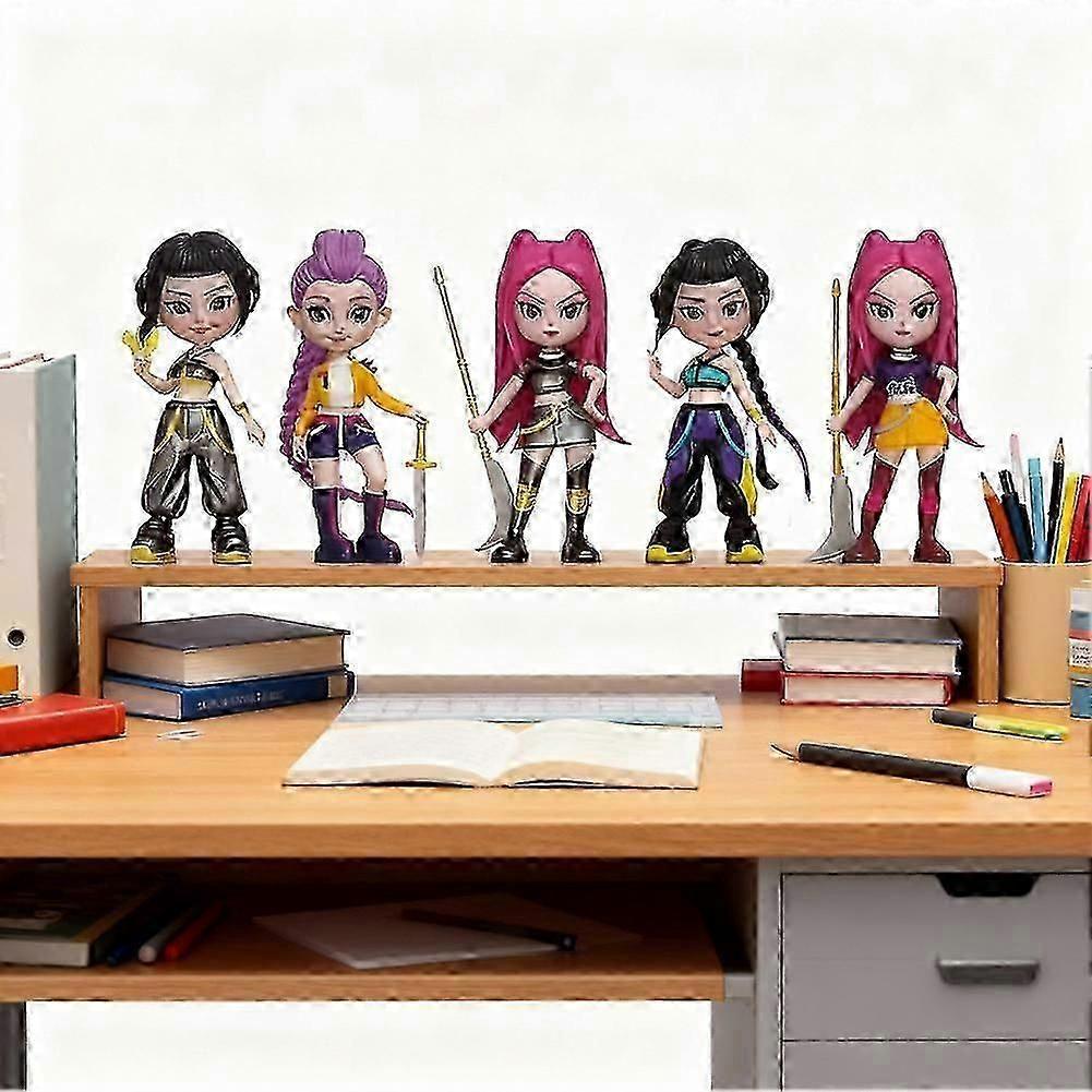 6 Stück K-POP Dämonenjäger Puppen Actionfigur Saja Boys Spielzeug Rumi Mira Zoey Figur Puppe ufeffGeburtstagsgeschenk für Kinder Fans