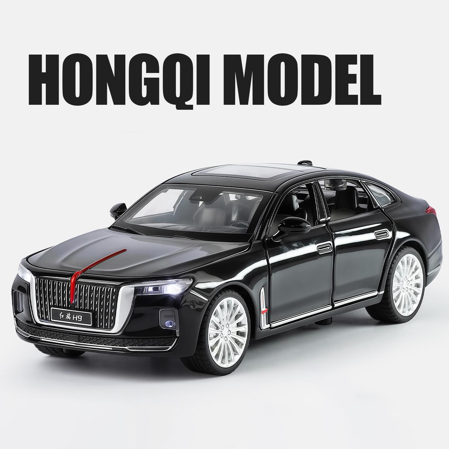 

1:32 HongQi H9 Alloy Model Car Toy Diecasts Metal Casting Sound and Light Car Toys For Children Vehicle