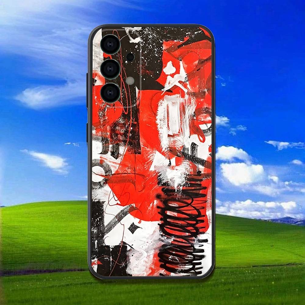 Pokras Lampas Art Graffiti Handyhülle für Samsung Galaxy A13,A21s,A22,A31,A32,A52,A53,A71,A80,Weiche Schwarze Hülle