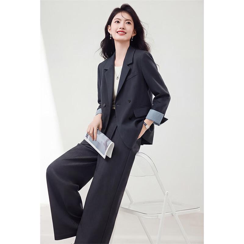 Women's Elegant Double-Breasted Suit Set