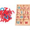Educational Toys, with Box ,Sorting Stacking Toys ,Letters Game, Wood Movable Alphabet for Activity