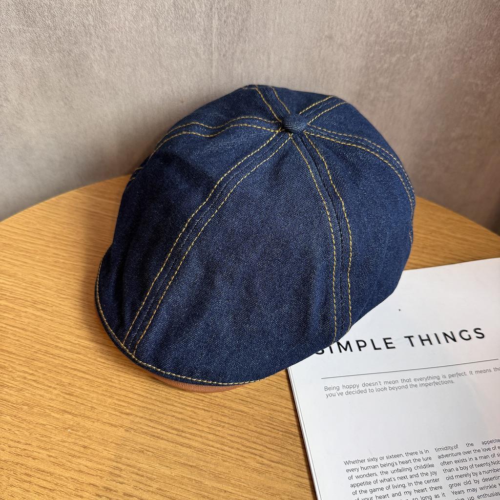 Vintage Denim Cap With Breathable Sunshade For Women Spring Summer Fashion