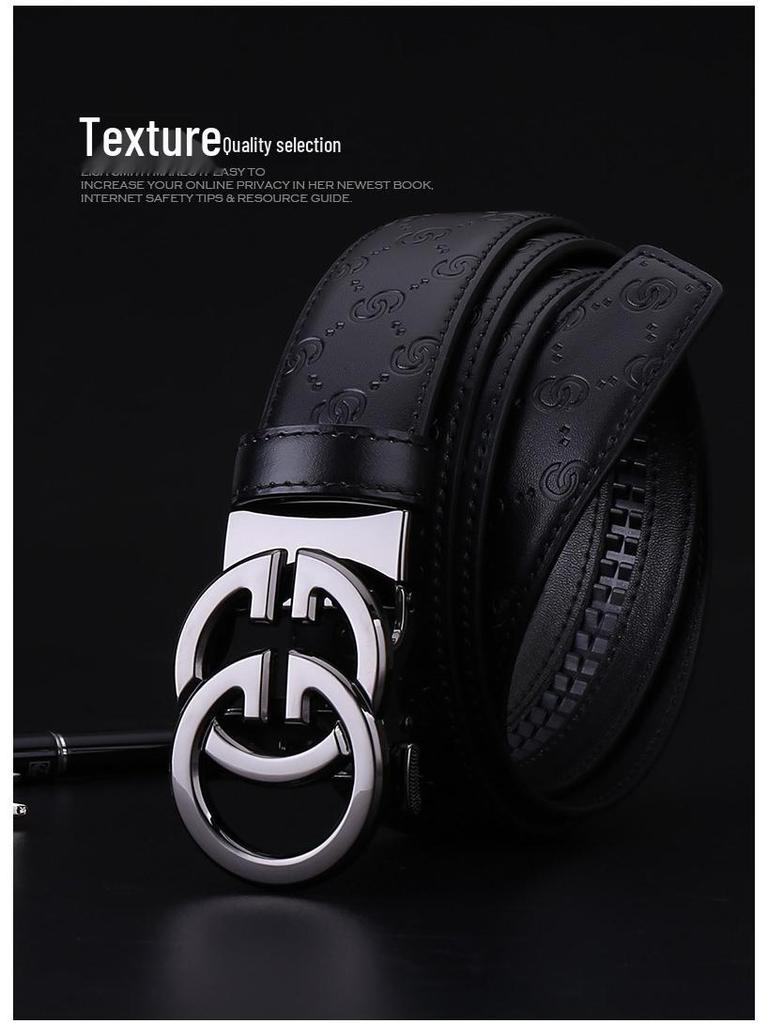 Hochwertiger Herren-Automatikgürtel - Zweilagiges Premium-Rindsleder für Freizeit & Business