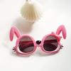 Small Rabbit Sunglasses for Girls Cartoon Children's Fashion Sunglasses Baby Po Cute Super Cute Sunglasses