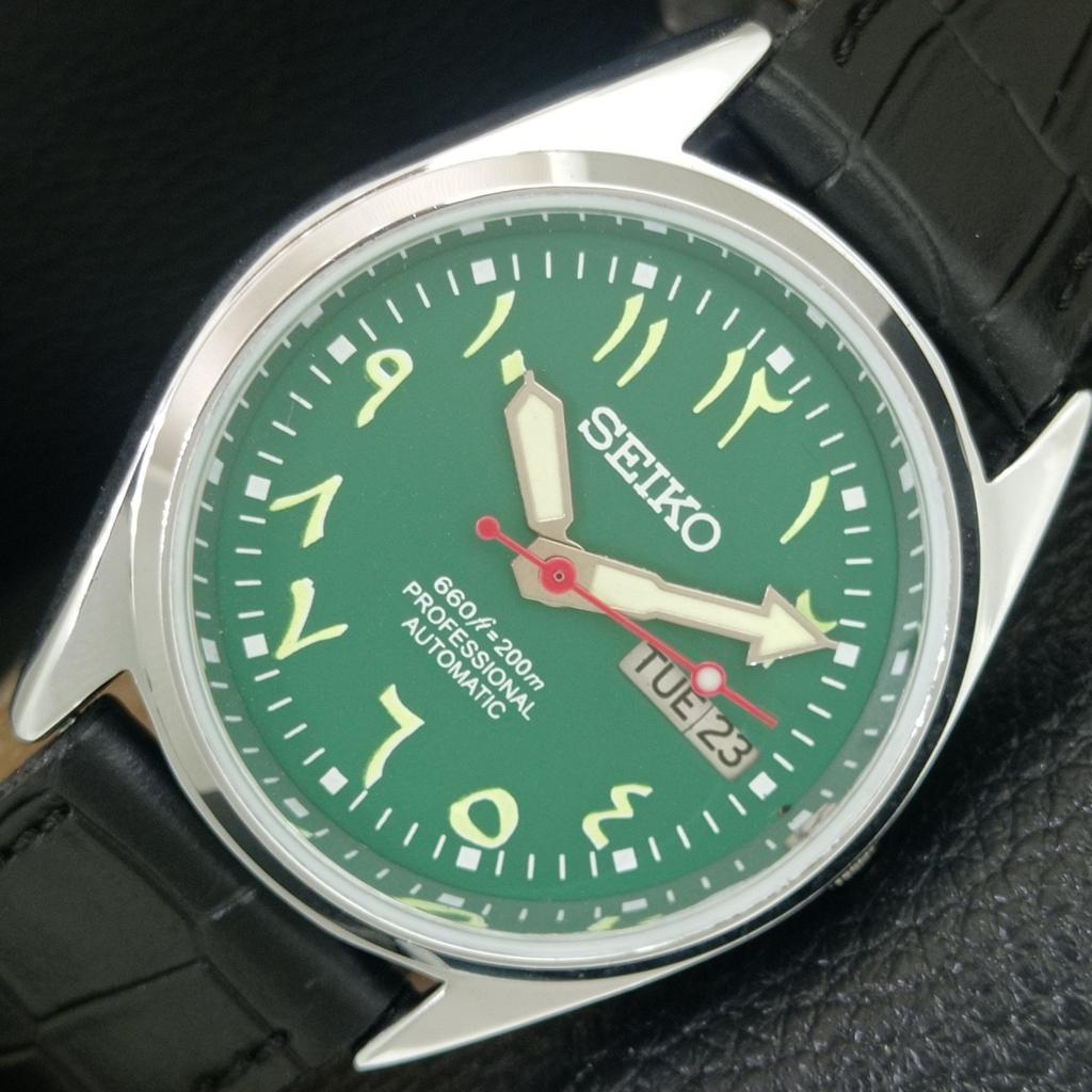 

ВИНТАЖНЫЕ ОТРЕМОНТИРОВАННЫЕ МУЖСКИЕ АВТОМАТИЧЕСКИЕ ЧАСЫ SEIKO 6309A ЯПОНИЯ ЗЕЛЕНЫЙ ЦИФЕРБЛАТ a442760-1