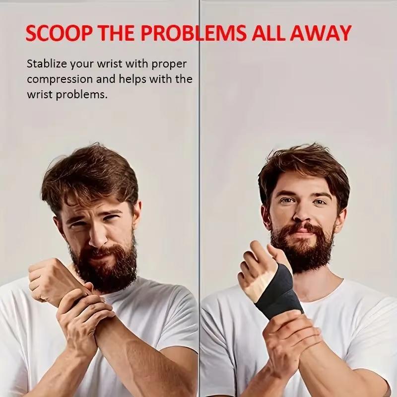 1 Pack Adjustable All Season Sports Wrist Guard, Sweat Absorbing, Breathable, Sports Elastic Wrist Guard, Warm And Anti Sprain