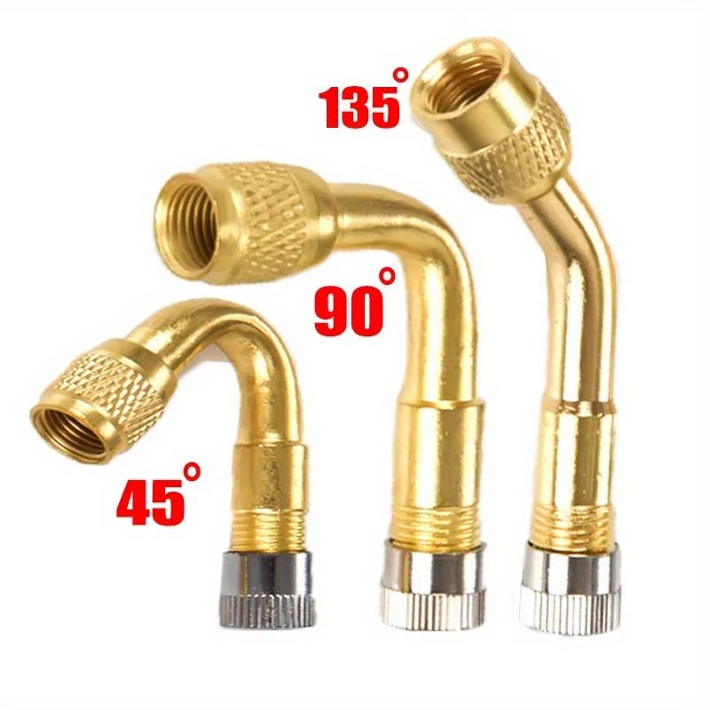 3pcs/set Car Tyre Valves Inflation Extension Tube 45/90/135 Degree Adapter Universal Motorcycle Bike Tyre Valve Connector Accessories