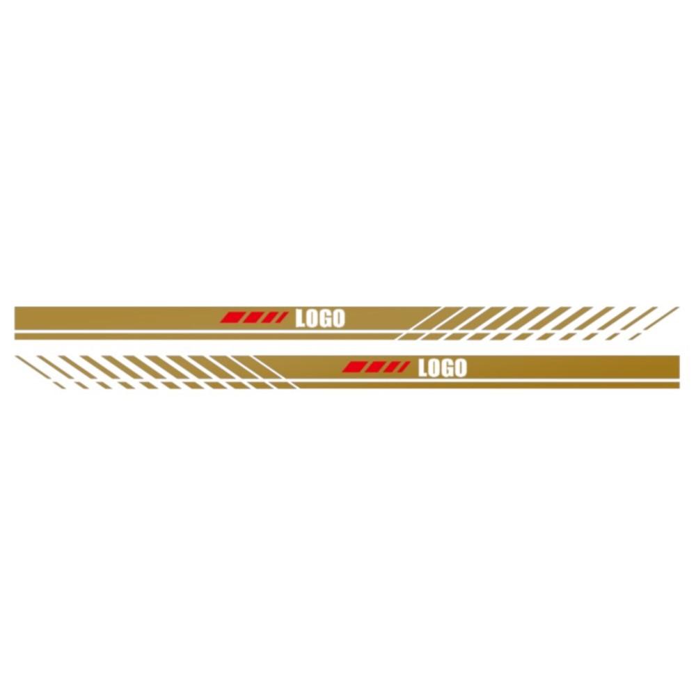 cwznhv1 2PCS Fashion Car Side Body Stripe Stickers Racing Sport Decals For Mitsubishi Lancer ASX Eclipse Cross Space Star Galant Montero
