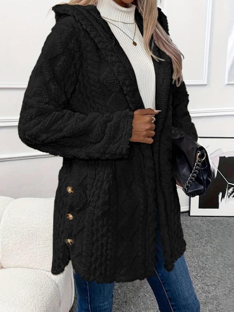 Fall Winter Oversized Knit Cardigan Sweater Coat Button Long Sleeve Casual Outerwear