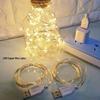 LED USB Fairy String Lights - Decorative Floral Wedding & Holiday Star Lights 