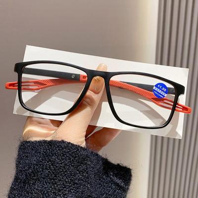 Popular Blue Light Blocking HD Ultralight Sports Reading Glasses for Men and Women - Anti-Slip, Silicone, Ideal for Middle-aged and Elderly.