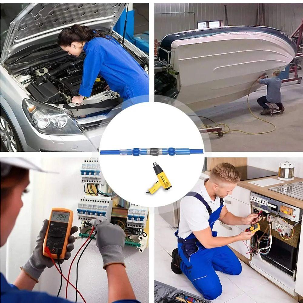 500Pcs/Set Insulated Heat Shrink Tube With Solder Seal Butt Connectors Electrical Wire Terminal