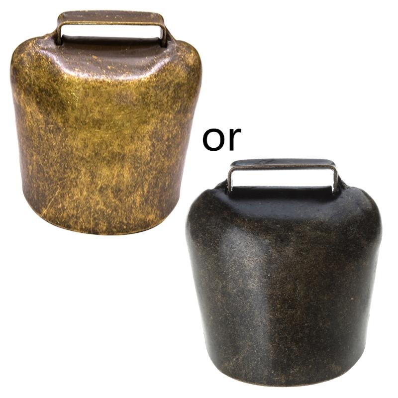Antique Style Metal Cow Bells, Loud Horse Sheep Copper Bells, Cattle Farm Animal Neck Bells Metal Pet Bells Bronze Bell