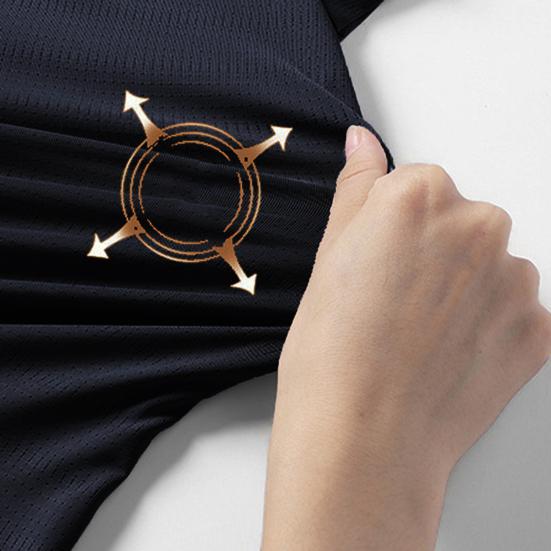 Yaz Erkek Üst Buz İpek Çabuk kuruyan Örgü Kısa Kollu Artı Boyutu O Yaka Gevşek Kontrast Renk İnce Elastik Rahat Kazak Günlük Spor Tişört