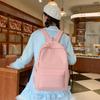 Casual Large Capacity Backpack Fashionable Girls Color College Student Backpack Travel Backpack
