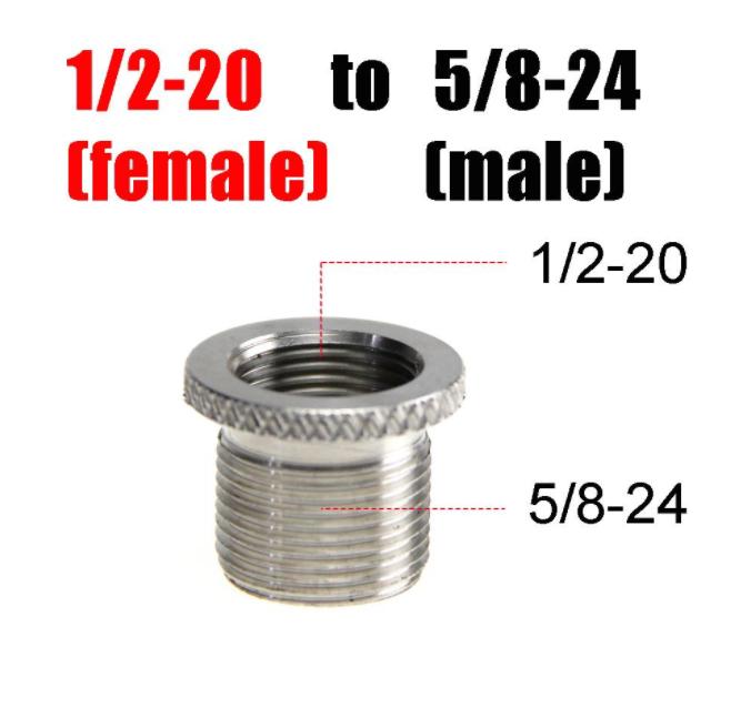 Stainless Steel Filter Thread Adapter 1/228 to 5/824 M14* *1.5 SS