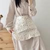 Cotton Floral Border Apron For Home Cooking And Caf Use