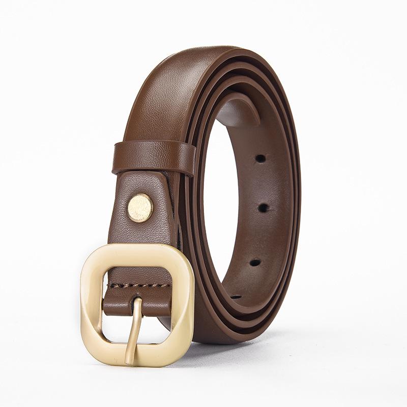 Versatile Women's Alloy D-Ring Pin Buckle Waist Belt - Fashionable, High-Quality Belt Chain