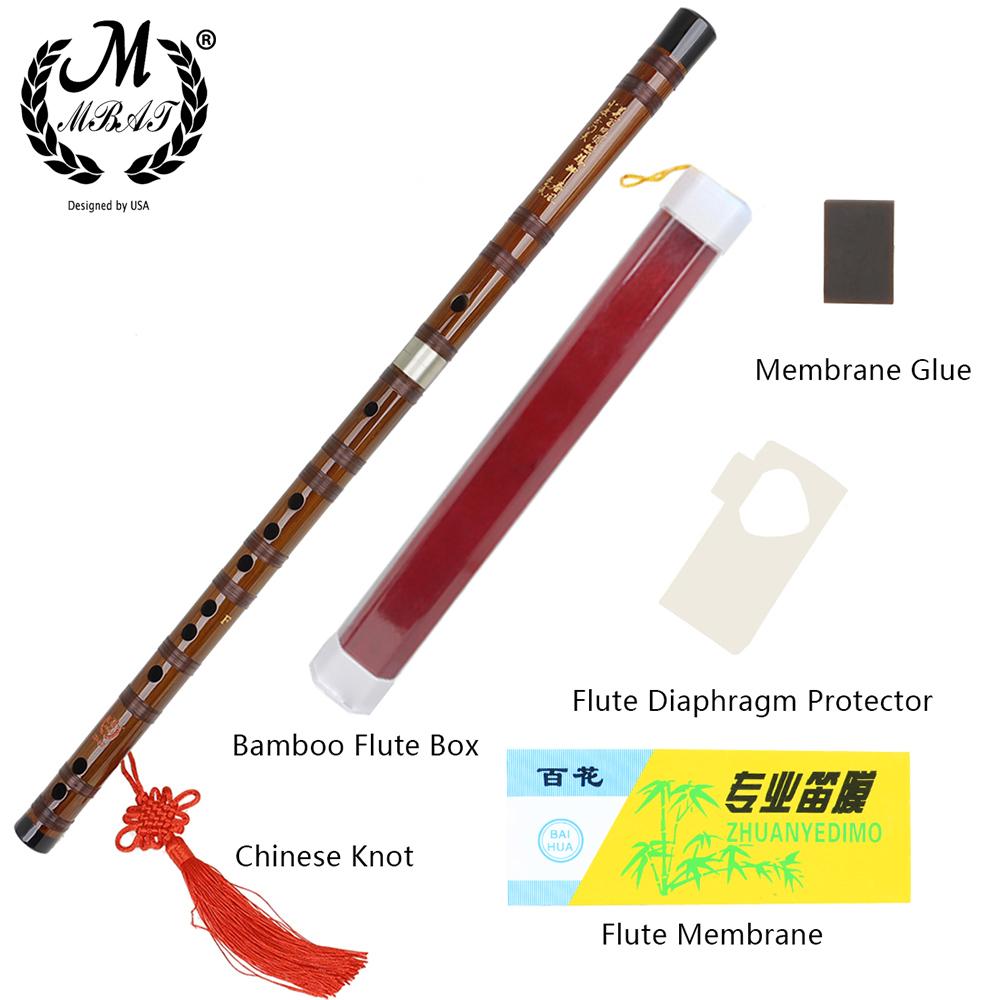 M MBAT Hochwertige Bambusflöte Professionelle Holzblasinstrumente C D E F G Tonart Chinesische Dizi Querflöte Pfeife