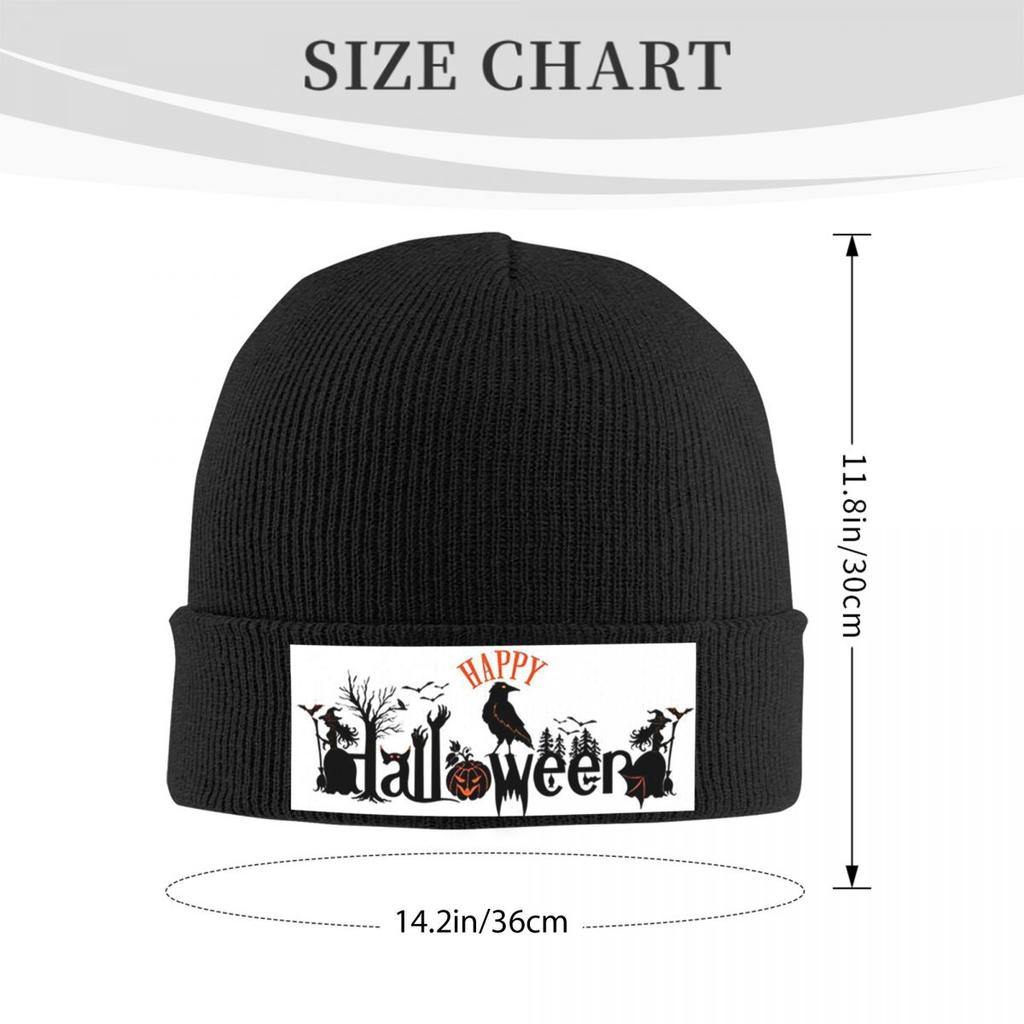 Happy Halloween Warm Knitted Cap Winter Knit Bonnet Hat Skullies Beanies Hip Hop Caps for Unisex