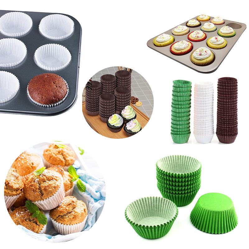 2000pcs Greaseproof Non-Stick Cupcake Liners Muffin Wrappers No Smell Eco-Friendly Baking Cups for Home and Professional Use