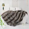 Luxury Faux Fur Blanket High-end Bed Fox Fur Blankets For Beds Plaid on The Sofa Cover Decoration Home Blankets And Throws