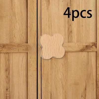 4 Pezzi Maniglie per Armadio Manopole in Legno per Cassettiera Maniglie a Pomello per Mobili Boho