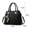 Moda Kobiety Torebki Tassel PU Leather Totes Bag Torba z górnym uchwytem Haft Crossbody Bag Torba na ramię Lady Proste torby ręczne w stylu