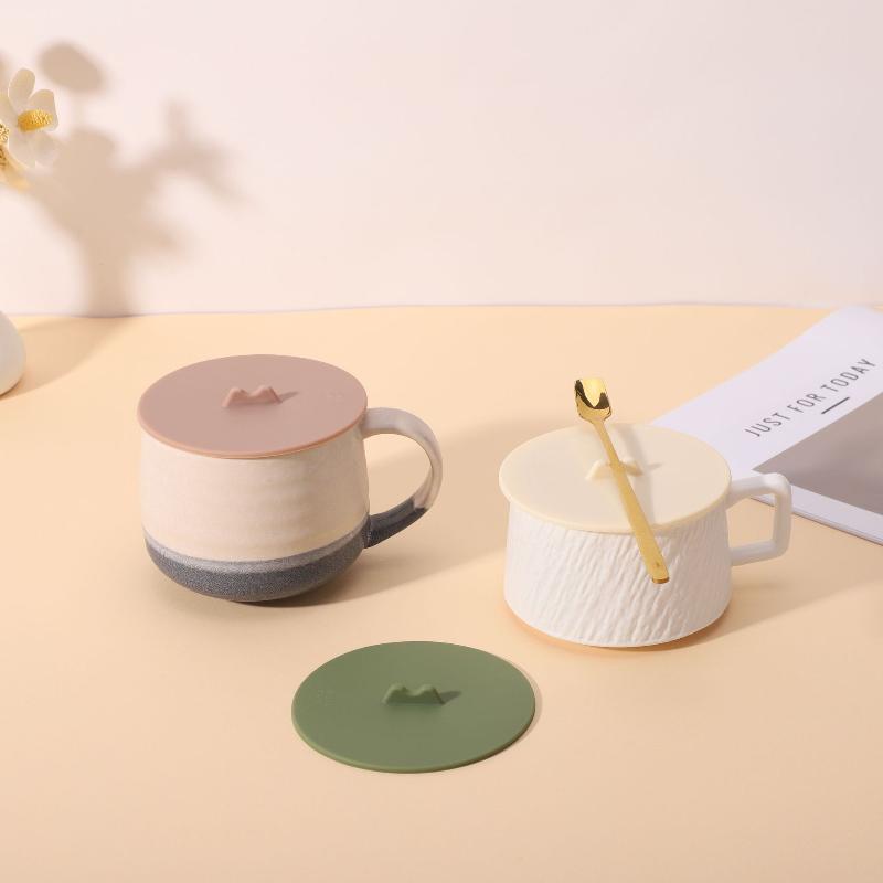 Silikonbecherdeckel Hitzebeständig Auslaufsicher Versiegelt Kaffeetasse Schutzhülle Haushaltsgetränkezubehör
