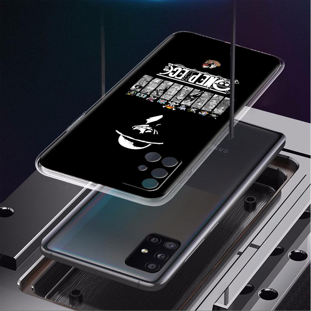 Clear Case For Samsung Galaxy A52 A12 A51 A32 A21s A71 A32 A22 50 A70 A31 A72 5G Phone Cover One- Piece Boy Anime