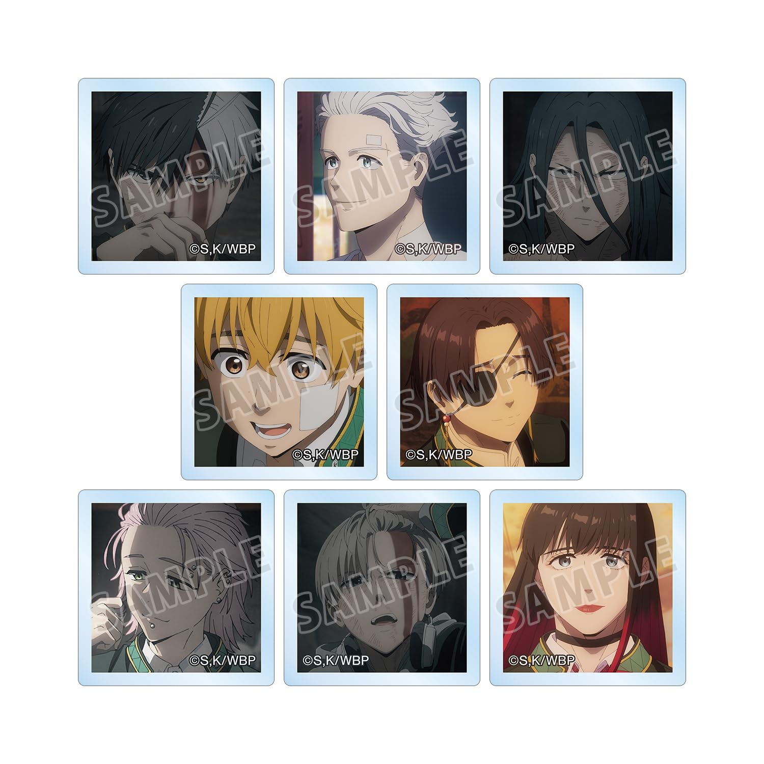 ТВ Аниме  WIND BREAKER  Торговые Акриловые Плитки со Сценами Коробка из 8 штук