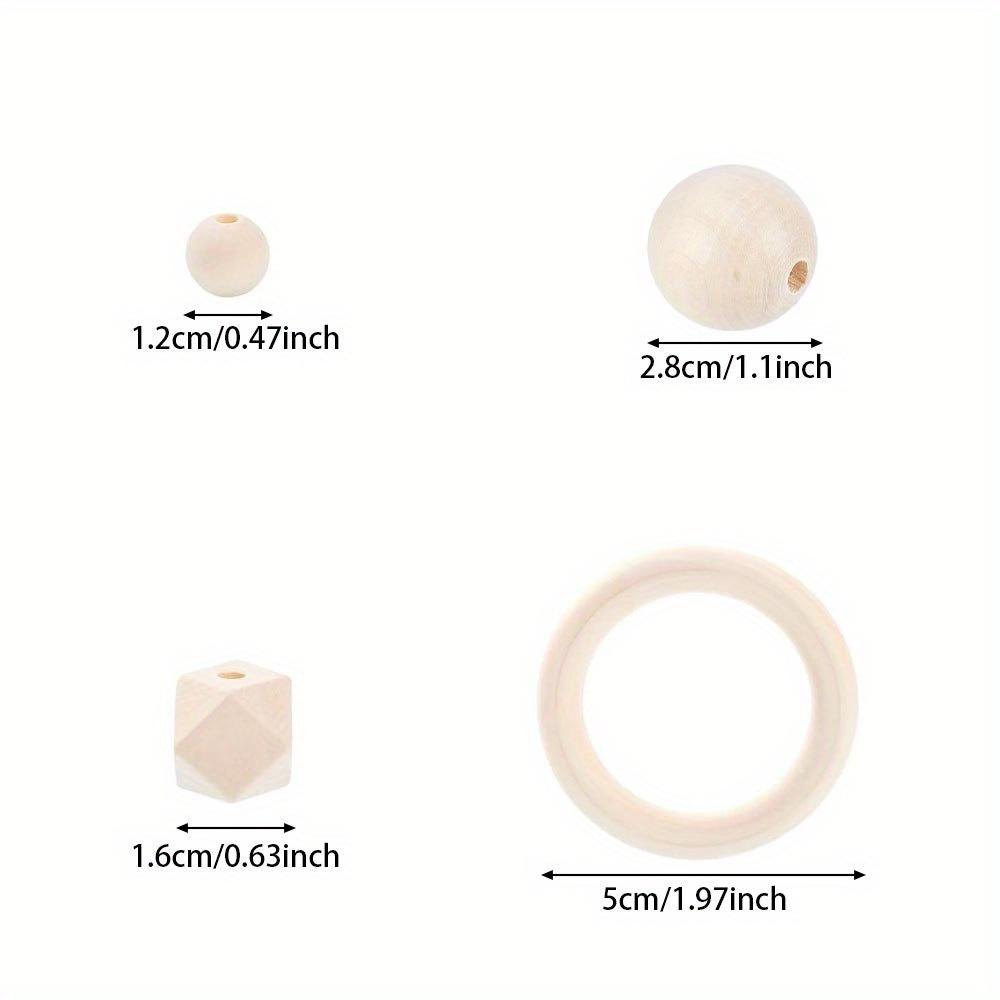 5/10/20 wooden beads, creatively personalized production of perforated wooden beads, various wooden beads, wooden beads, and wooden rings